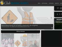 Tablet Screenshot of clubbancariorosario.com